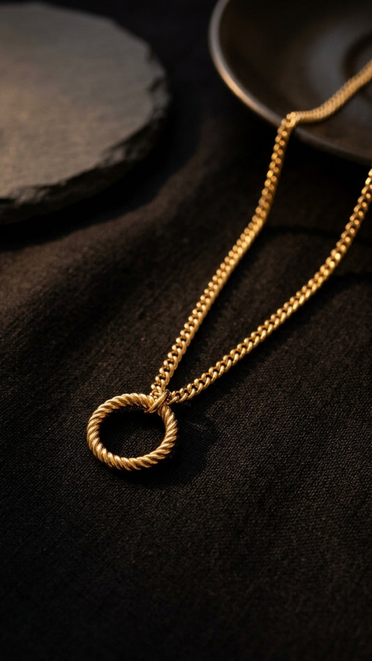GILDED TORQUE RING