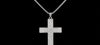 CHROME BURIAL CROSS