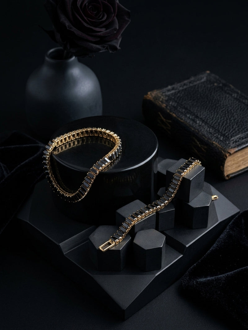 OBSIDIAN GILDED STRAND