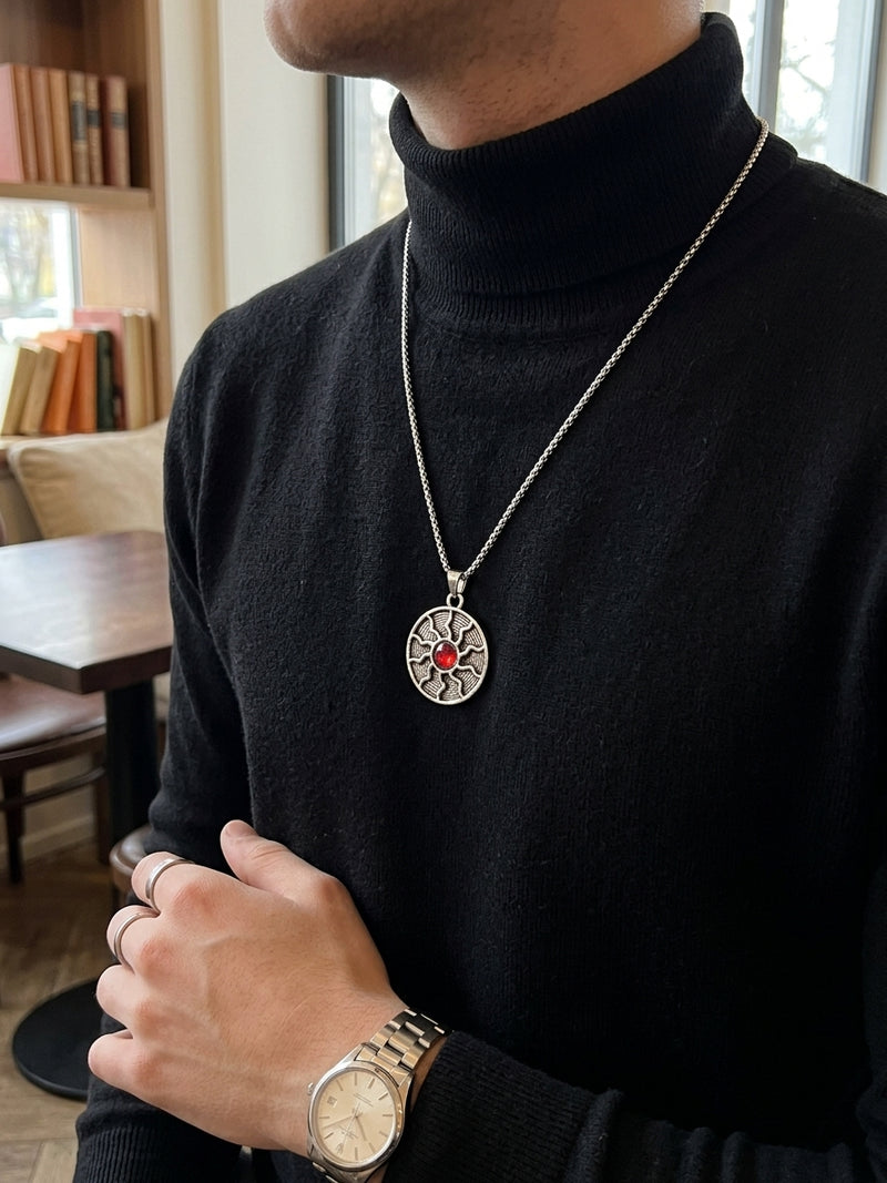 CRIMSON ECLIPSE PENDANT