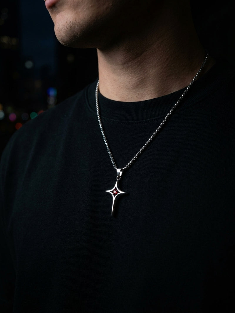 CRIMSON STAR PENDANT