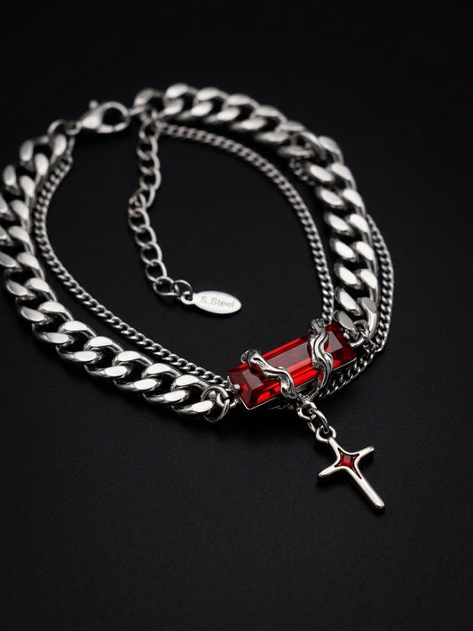 OBSIDIAN RED BRASELET